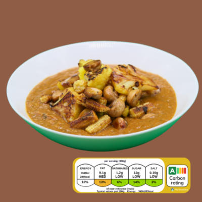 Baby Corn, Mushroom & Cauliflower Dhansak