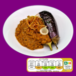 Aubergine and soy mince curry