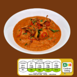 Vegan malai kofta curry in bowl with garnish